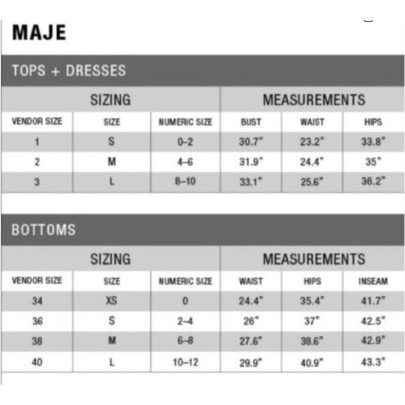 Maje Pauline SatinTuxedo Stripe Fringe Trim Black Low Rise Pants 40 L 10/12 - Picture 10 of 10